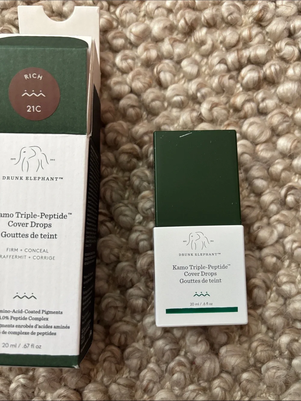 Nib drunk elephant Kamo Triple-Peptide™ Multi-Use Serum Foundation 21C